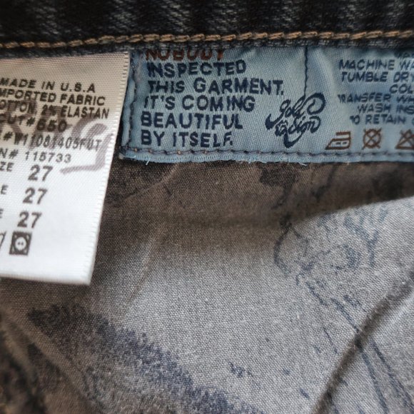 GOLD SIGN "ENVY" BLUE STRAIGHT LEG JEANS SZ 27* - Picture 9 of 9